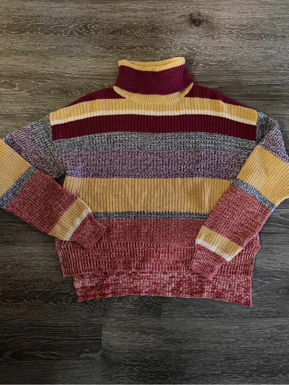 Urban Outfitters Multicolor Striped Turtleneck Sweater - Women's Cozy Knit